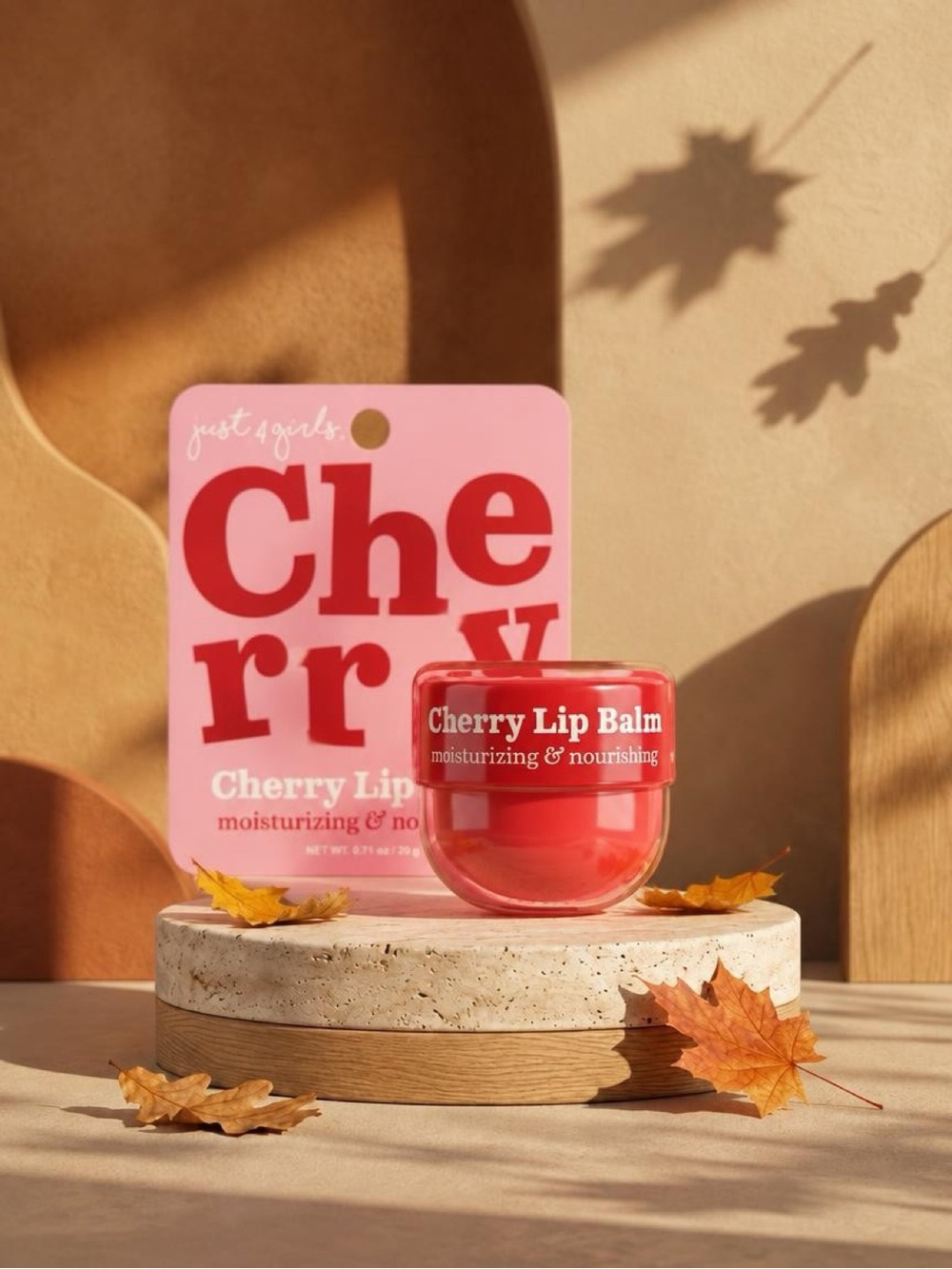 Cherry Lip Balm - moisturizing & nourishing (Pink/Red)